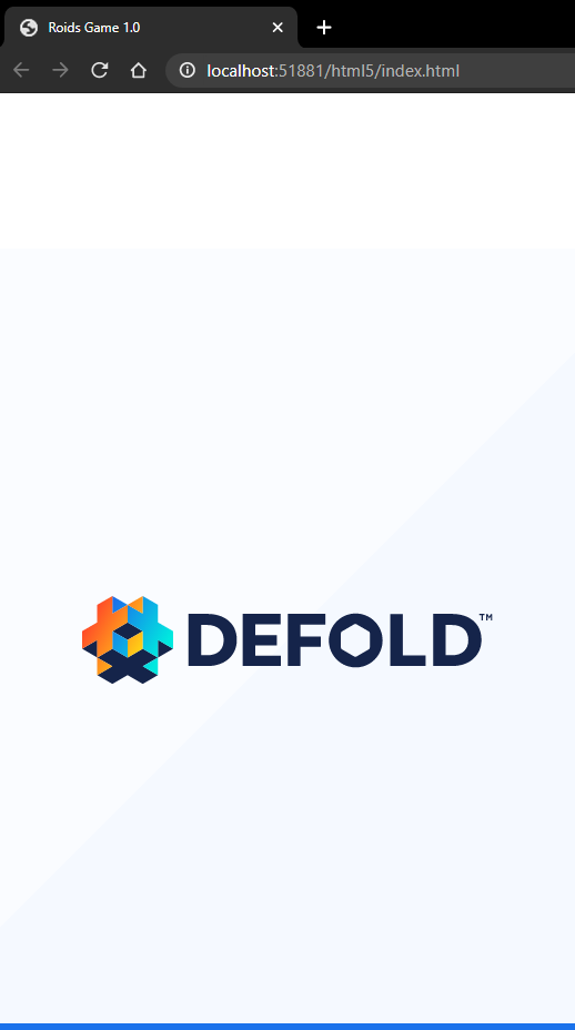 Defold project settings